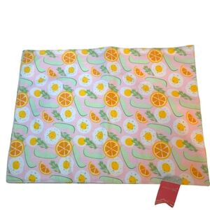 SunMoonSky Colorful Fruit Pattern Table Placemats 1 set of 2, NEW